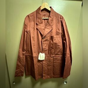 nwt Bally silk cotton lightweight safari jacket